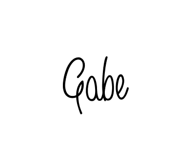 Create a beautiful signature design for name Gabe. With this signature (Angelique-Rose-font-FFP) fonts, you can make a handwritten signature for free. Gabe signature style 5 images and pictures png