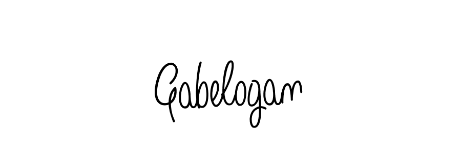 How to make Gabelogan name signature. Use Angelique-Rose-font-FFP style for creating short signs online. This is the latest handwritten sign. Gabelogan signature style 5 images and pictures png