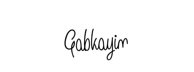 How to make Gabkayin name signature. Use Angelique-Rose-font-FFP style for creating short signs online. This is the latest handwritten sign. Gabkayin signature style 5 images and pictures png