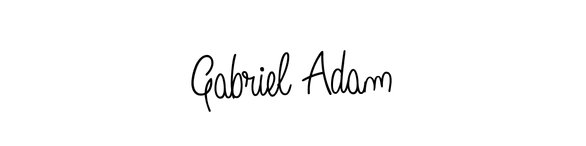 Design your own signature with our free online signature maker. With this signature software, you can create a handwritten (Angelique-Rose-font-FFP) signature for name Gabriel Adam. Gabriel Adam signature style 5 images and pictures png