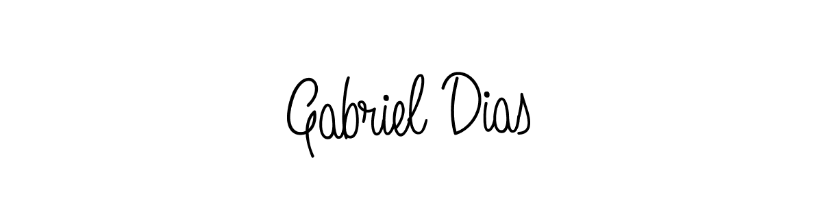 You should practise on your own different ways (Angelique-Rose-font-FFP) to write your name (Gabriel Dias) in signature. don't let someone else do it for you. Gabriel Dias signature style 5 images and pictures png