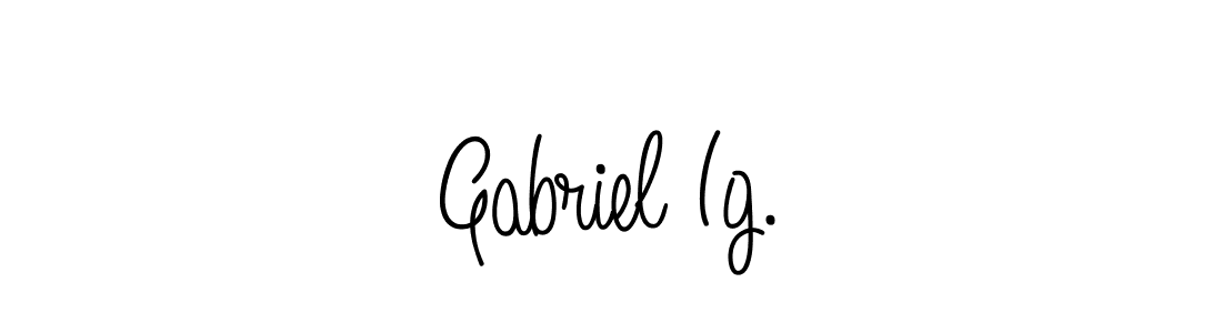 Design your own signature with our free online signature maker. With this signature software, you can create a handwritten (Angelique-Rose-font-FFP) signature for name Gabriel Ig.. Gabriel Ig. signature style 5 images and pictures png