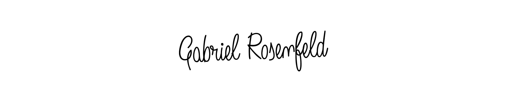 Make a beautiful signature design for name Gabriel Rosenfeld. With this signature (Angelique-Rose-font-FFP) style, you can create a handwritten signature for free. Gabriel Rosenfeld signature style 5 images and pictures png