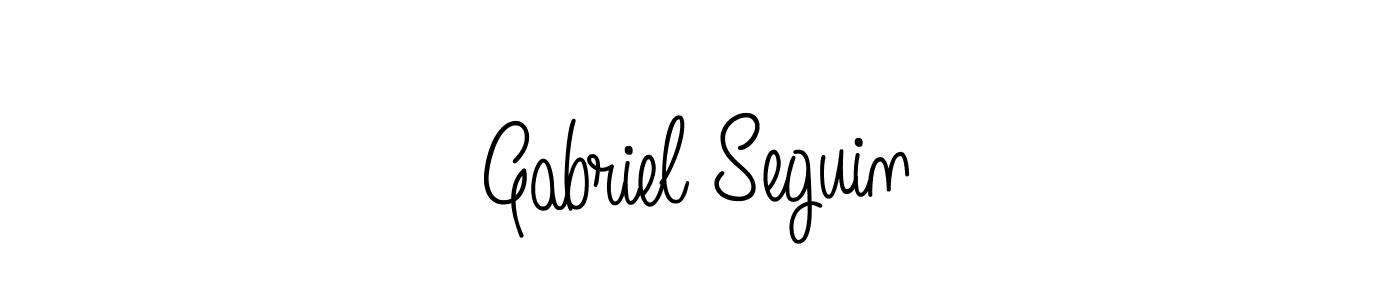 Make a beautiful signature design for name Gabriel Seguin. With this signature (Angelique-Rose-font-FFP) style, you can create a handwritten signature for free. Gabriel Seguin signature style 5 images and pictures png