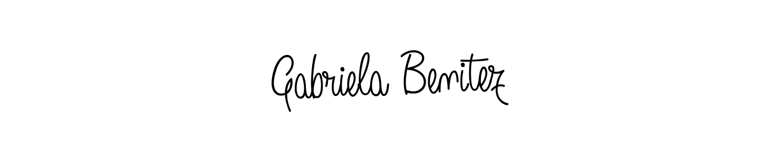 You can use this online signature creator to create a handwritten signature for the name Gabriela Benitez. This is the best online autograph maker. Gabriela Benitez signature style 5 images and pictures png