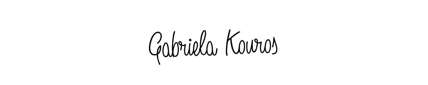 How to make Gabriela Kouros signature? Angelique-Rose-font-FFP is a professional autograph style. Create handwritten signature for Gabriela Kouros name. Gabriela Kouros signature style 5 images and pictures png
