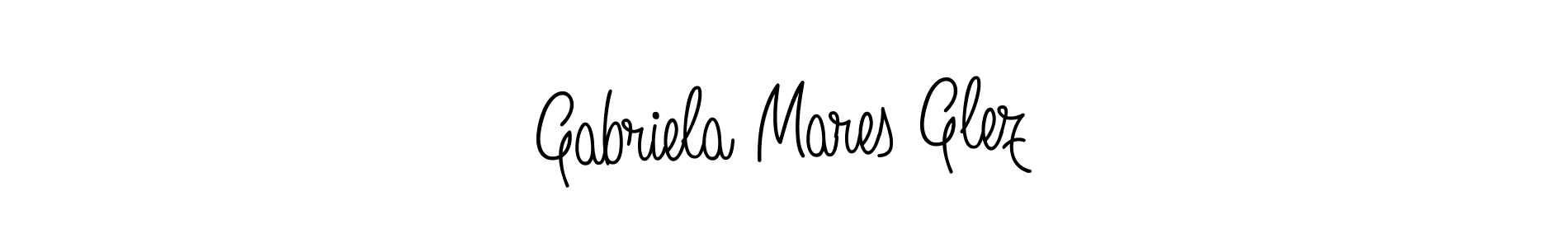 Angelique-Rose-font-FFP is a professional signature style that is perfect for those who want to add a touch of class to their signature. It is also a great choice for those who want to make their signature more unique. Get Gabriela Mares Glez name to fancy signature for free. Gabriela Mares Glez signature style 5 images and pictures png
