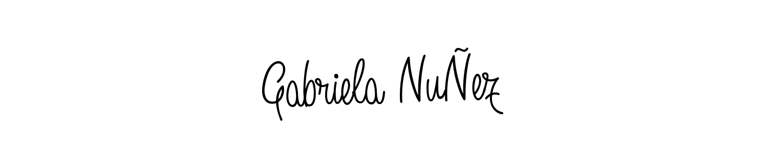 Also You can easily find your signature by using the search form. We will create Gabriela NuÑez name handwritten signature images for you free of cost using Angelique-Rose-font-FFP sign style. Gabriela NuÑez signature style 5 images and pictures png