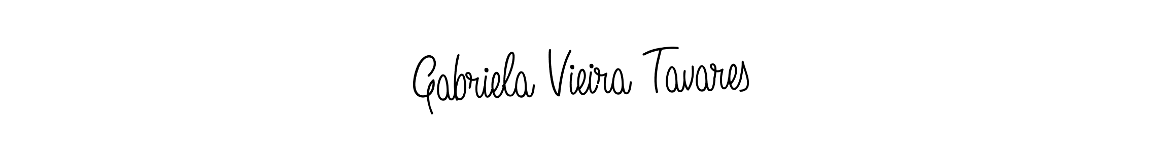 Make a beautiful signature design for name Gabriela Vieira Tavares. Use this online signature maker to create a handwritten signature for free. Gabriela Vieira Tavares signature style 5 images and pictures png