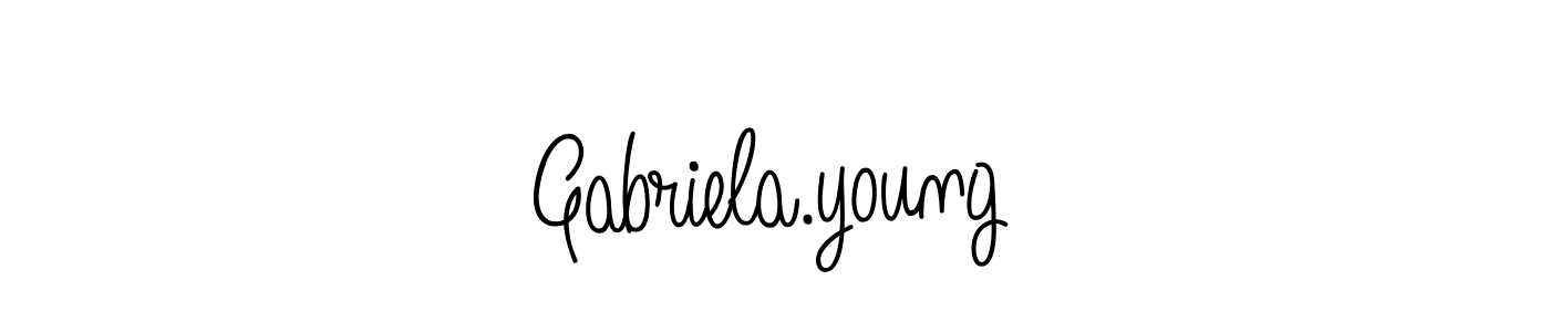 Make a short Gabriela.young signature style. Manage your documents anywhere anytime using Angelique-Rose-font-FFP. Create and add eSignatures, submit forms, share and send files easily. Gabriela.young signature style 5 images and pictures png