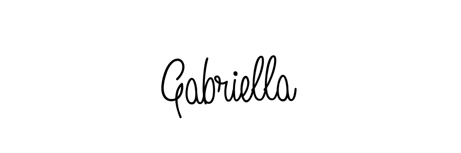 Also we have Gabriella name is the best signature style. Create professional handwritten signature collection using Angelique-Rose-font-FFP autograph style. Gabriella signature style 5 images and pictures png