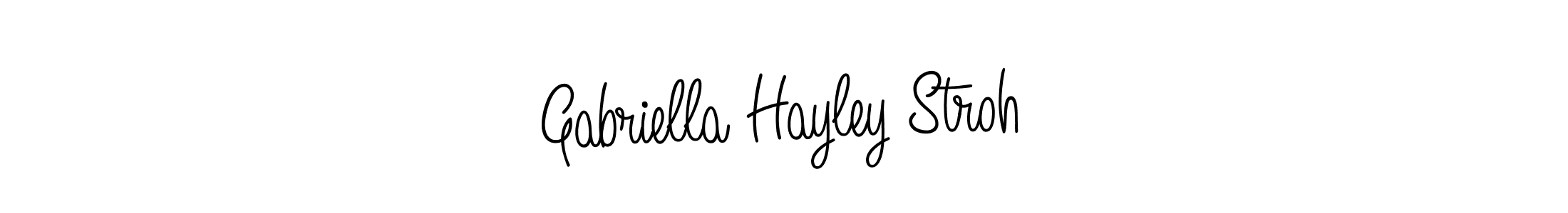 You can use this online signature creator to create a handwritten signature for the name Gabriella Hayley Stroh. This is the best online autograph maker. Gabriella Hayley Stroh signature style 5 images and pictures png