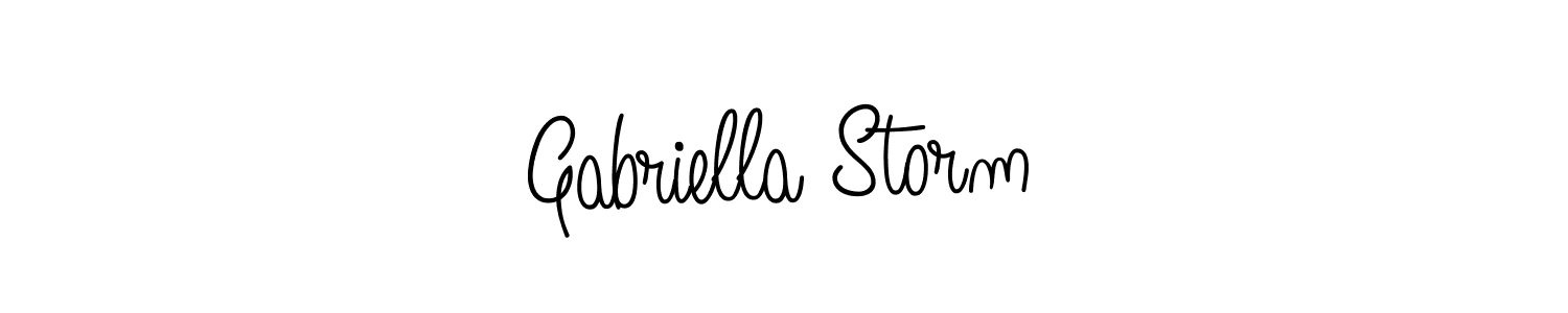 Angelique-Rose-font-FFP is a professional signature style that is perfect for those who want to add a touch of class to their signature. It is also a great choice for those who want to make their signature more unique. Get Gabriella Storm name to fancy signature for free. Gabriella Storm signature style 5 images and pictures png