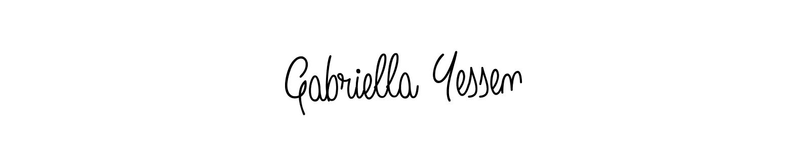 Best and Professional Signature Style for Gabriella Yessen. Angelique-Rose-font-FFP Best Signature Style Collection. Gabriella Yessen signature style 5 images and pictures png