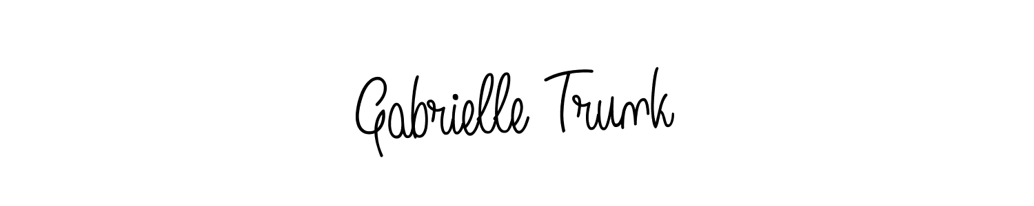 See photos of Gabrielle Trunk official signature by Spectra . Check more albums & portfolios. Read reviews & check more about Angelique-Rose-font-FFP font. Gabrielle Trunk signature style 5 images and pictures png