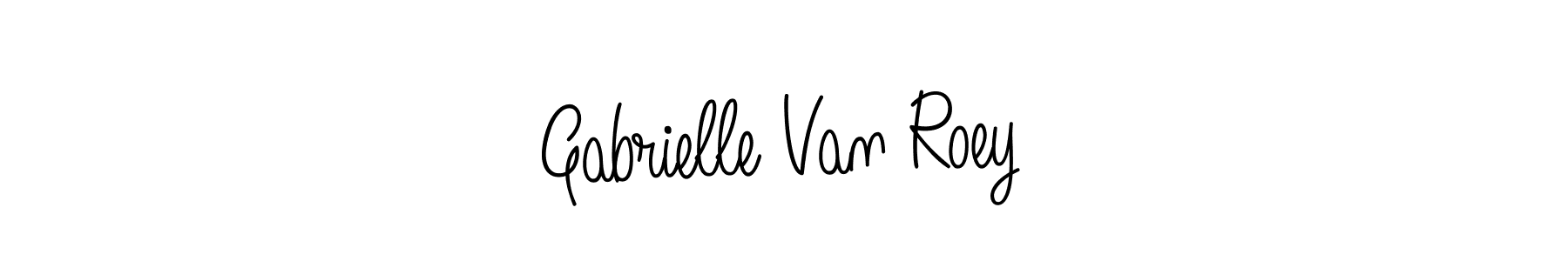 The best way (Angelique-Rose-font-FFP) to make a short signature is to pick only two or three words in your name. The name Gabrielle Van Roey include a total of six letters. For converting this name. Gabrielle Van Roey signature style 5 images and pictures png