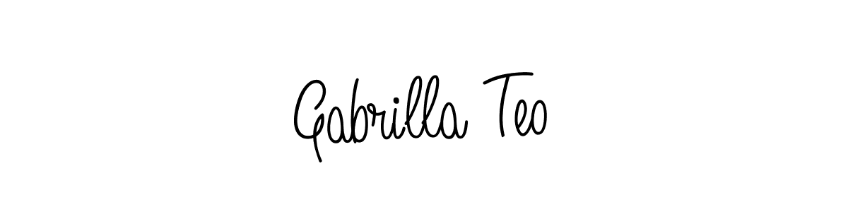 How to Draw Gabrilla Teo signature style? Angelique-Rose-font-FFP is a latest design signature styles for name Gabrilla Teo. Gabrilla Teo signature style 5 images and pictures png