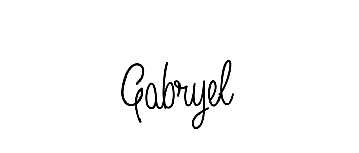 Once you've used our free online signature maker to create your best signature Angelique-Rose-font-FFP style, it's time to enjoy all of the benefits that Gabryel name signing documents. Gabryel signature style 5 images and pictures png