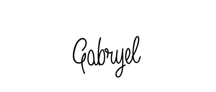 How to Draw Gabryel signature style? Angelique-Rose-font-FFP is a latest design signature styles for name Gabryel. Gabryel signature style 5 images and pictures png