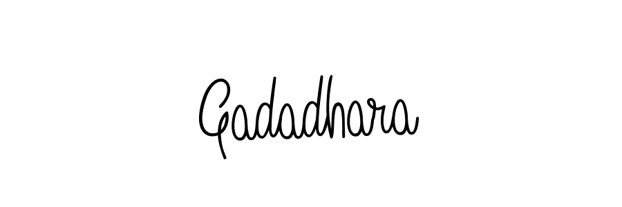 Make a beautiful signature design for name Gadadhara. With this signature (Angelique-Rose-font-FFP) style, you can create a handwritten signature for free. Gadadhara signature style 5 images and pictures png