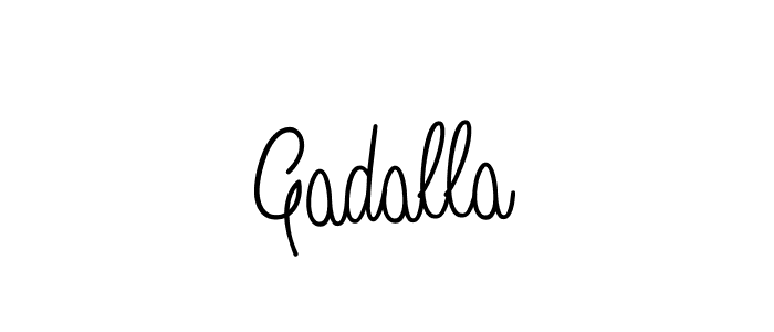 How to make Gadalla signature? Angelique-Rose-font-FFP is a professional autograph style. Create handwritten signature for Gadalla name. Gadalla signature style 5 images and pictures png