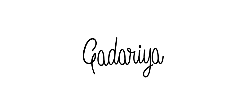 Design your own signature with our free online signature maker. With this signature software, you can create a handwritten (Angelique-Rose-font-FFP) signature for name Gadariya. Gadariya signature style 5 images and pictures png