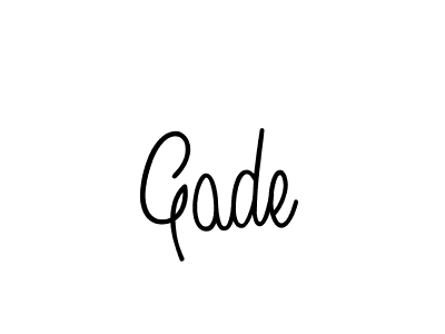 Design your own signature with our free online signature maker. With this signature software, you can create a handwritten (Angelique-Rose-font-FFP) signature for name Gade. Gade signature style 5 images and pictures png