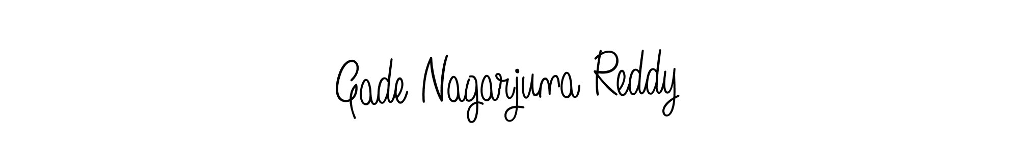 How to make Gade Nagarjuna Reddy name signature. Use Angelique-Rose-font-FFP style for creating short signs online. This is the latest handwritten sign. Gade Nagarjuna Reddy signature style 5 images and pictures png