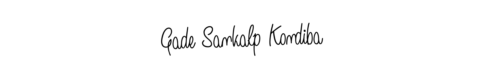 How to make Gade Sankalp Kondiba name signature. Use Angelique-Rose-font-FFP style for creating short signs online. This is the latest handwritten sign. Gade Sankalp Kondiba signature style 5 images and pictures png