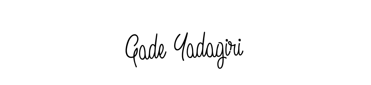 You should practise on your own different ways (Angelique-Rose-font-FFP) to write your name (Gade Yadagiri) in signature. don't let someone else do it for you. Gade Yadagiri signature style 5 images and pictures png