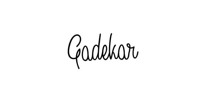Make a beautiful signature design for name Gadekar. With this signature (Angelique-Rose-font-FFP) style, you can create a handwritten signature for free. Gadekar signature style 5 images and pictures png