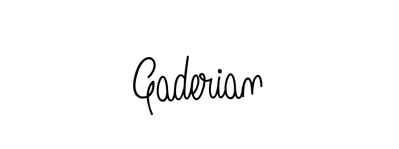 The best way (Angelique-Rose-font-FFP) to make a short signature is to pick only two or three words in your name. The name Gaderian include a total of six letters. For converting this name. Gaderian signature style 5 images and pictures png