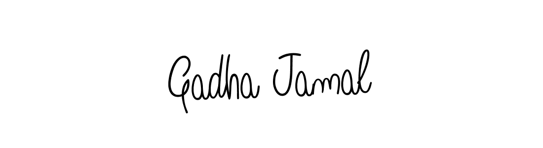 Here are the top 10 professional signature styles for the name Gadha Jamal. These are the best autograph styles you can use for your name. Gadha Jamal signature style 5 images and pictures png