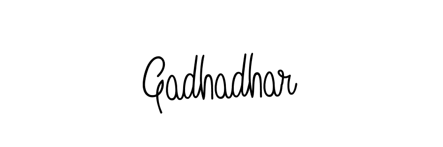 Make a beautiful signature design for name Gadhadhar. Use this online signature maker to create a handwritten signature for free. Gadhadhar signature style 5 images and pictures png