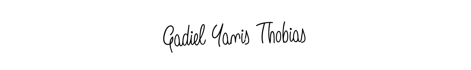 This is the best signature style for the Gadiel Yanis Thobias name. Also you like these signature font (Angelique-Rose-font-FFP). Mix name signature. Gadiel Yanis Thobias signature style 5 images and pictures png