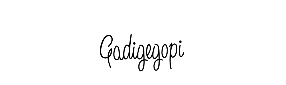 Make a beautiful signature design for name Gadigegopi. With this signature (Angelique-Rose-font-FFP) style, you can create a handwritten signature for free. Gadigegopi signature style 5 images and pictures png