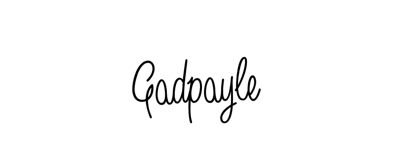 You should practise on your own different ways (Angelique-Rose-font-FFP) to write your name (Gadpayle) in signature. don't let someone else do it for you. Gadpayle signature style 5 images and pictures png