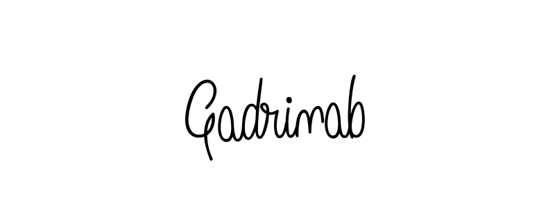 Use a signature maker to create a handwritten signature online. With this signature software, you can design (Angelique-Rose-font-FFP) your own signature for name Gadrinab. Gadrinab signature style 5 images and pictures png