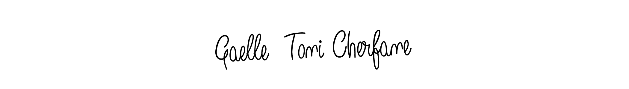 Also You can easily find your signature by using the search form. We will create Gaelle  Toni Cherfane name handwritten signature images for you free of cost using Angelique-Rose-font-FFP sign style. Gaelle  Toni Cherfane signature style 5 images and pictures png