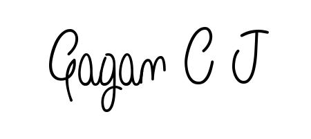 Enhance your business communications with Gagan C J signature in Angelique-Rose-font-FFP lettering. Clean, modern, and universally compatible. Gagan C J signature style 5 images and pictures png
