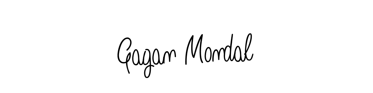 Make a beautiful signature design for name Gagan Mondal. With this signature (Angelique-Rose-font-FFP) style, you can create a handwritten signature for free. Gagan Mondal signature style 5 images and pictures png