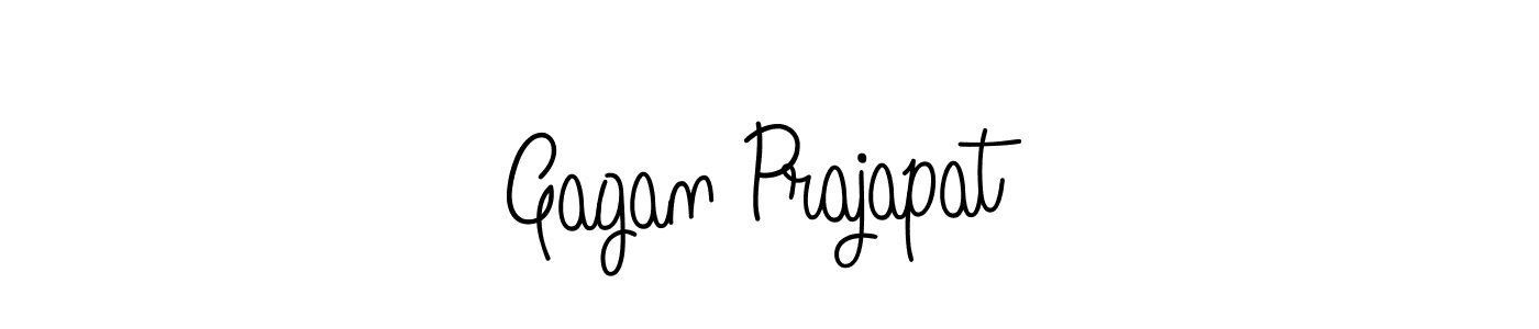 Design your own signature with our free online signature maker. With this signature software, you can create a handwritten (Angelique-Rose-font-FFP) signature for name Gagan Prajapat. Gagan Prajapat signature style 5 images and pictures png