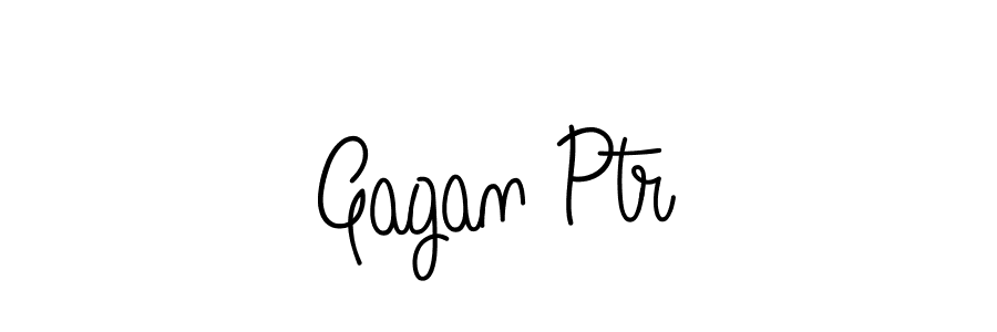 Gagan Ptr stylish signature style. Best Handwritten Sign (Angelique-Rose-font-FFP) for my name. Handwritten Signature Collection Ideas for my name Gagan Ptr. Gagan Ptr signature style 5 images and pictures png
