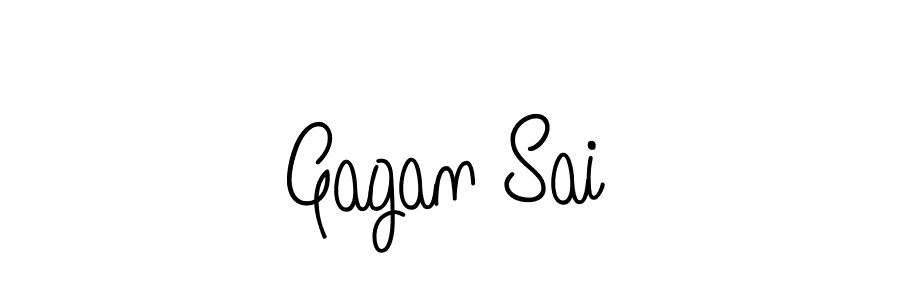 How to make Gagan Sai name signature. Use Angelique-Rose-font-FFP style for creating short signs online. This is the latest handwritten sign. Gagan Sai signature style 5 images and pictures png