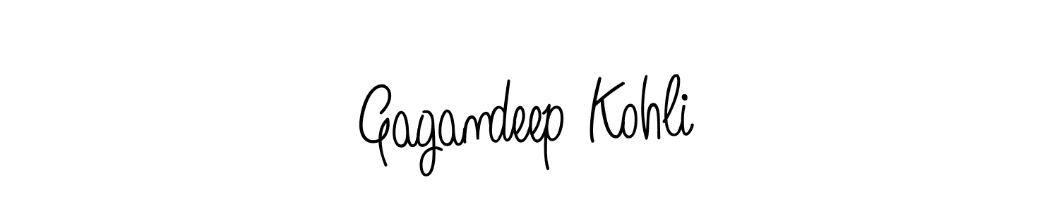 How to Draw Gagandeep Kohli signature style? Angelique-Rose-font-FFP is a latest design signature styles for name Gagandeep Kohli. Gagandeep Kohli signature style 5 images and pictures png