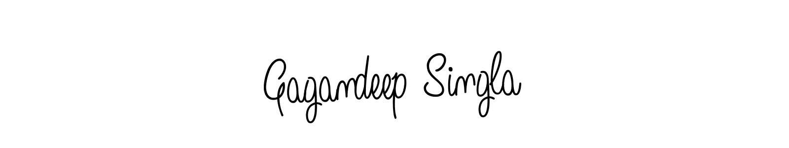 Use a signature maker to create a handwritten signature online. With this signature software, you can design (Angelique-Rose-font-FFP) your own signature for name Gagandeep Singla. Gagandeep Singla signature style 5 images and pictures png