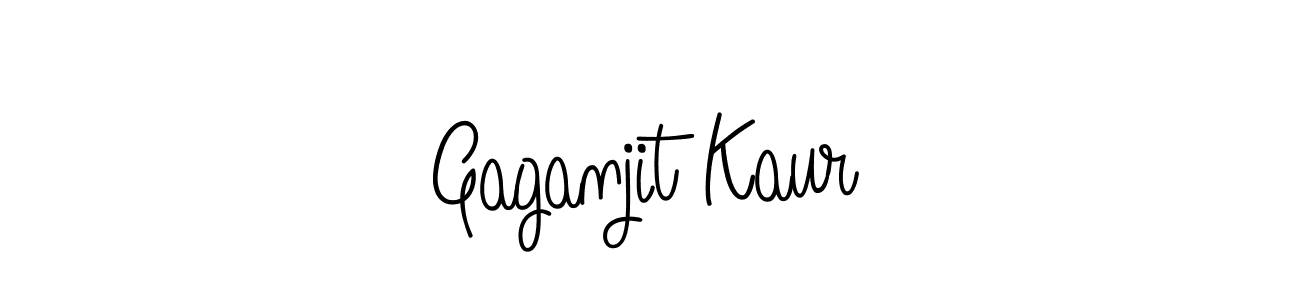 Use a signature maker to create a handwritten signature online. With this signature software, you can design (Angelique-Rose-font-FFP) your own signature for name Gaganjit Kaur. Gaganjit Kaur signature style 5 images and pictures png