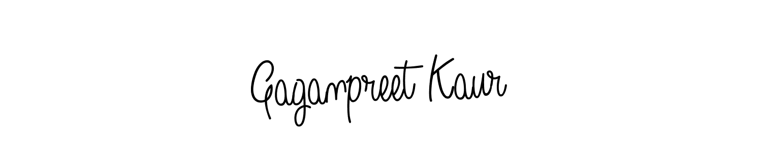 How to make Gaganpreet Kaur name signature. Use Angelique-Rose-font-FFP style for creating short signs online. This is the latest handwritten sign. Gaganpreet Kaur signature style 5 images and pictures png