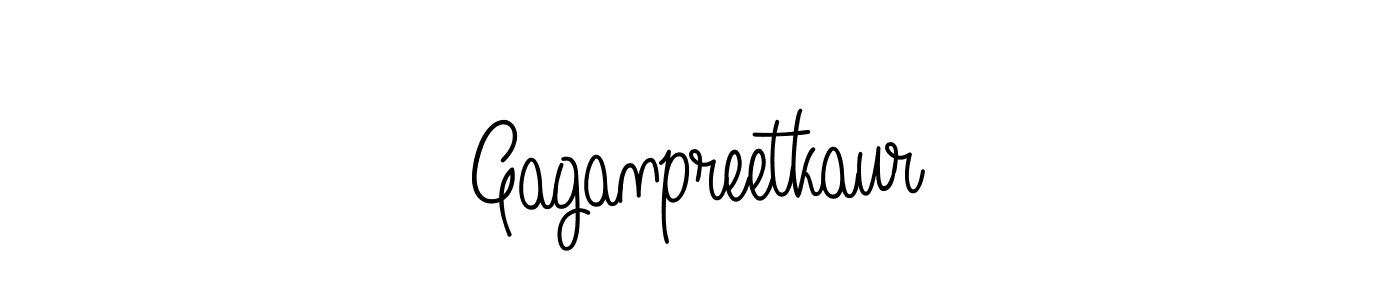 Design your own signature with our free online signature maker. With this signature software, you can create a handwritten (Angelique-Rose-font-FFP) signature for name Gaganpreetkaur. Gaganpreetkaur signature style 5 images and pictures png