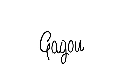 How to make Gagou name signature. Use Angelique-Rose-font-FFP style for creating short signs online. This is the latest handwritten sign. Gagou signature style 5 images and pictures png